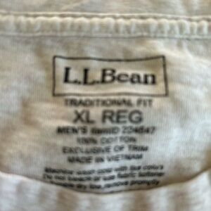 L.L. Bean Men's XL Traditional Fit Shirt in Light Tan